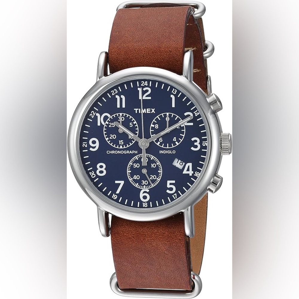 Timex Unisex Weekender 40mm Brown Leather